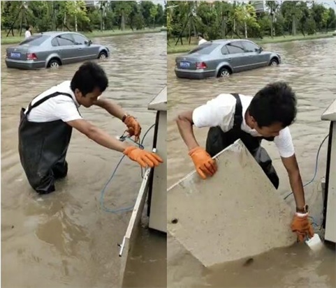 風(fēng)雨中的堅(jiān)守，只為道路暢通—湘江智慧暴雨中奮力搶修